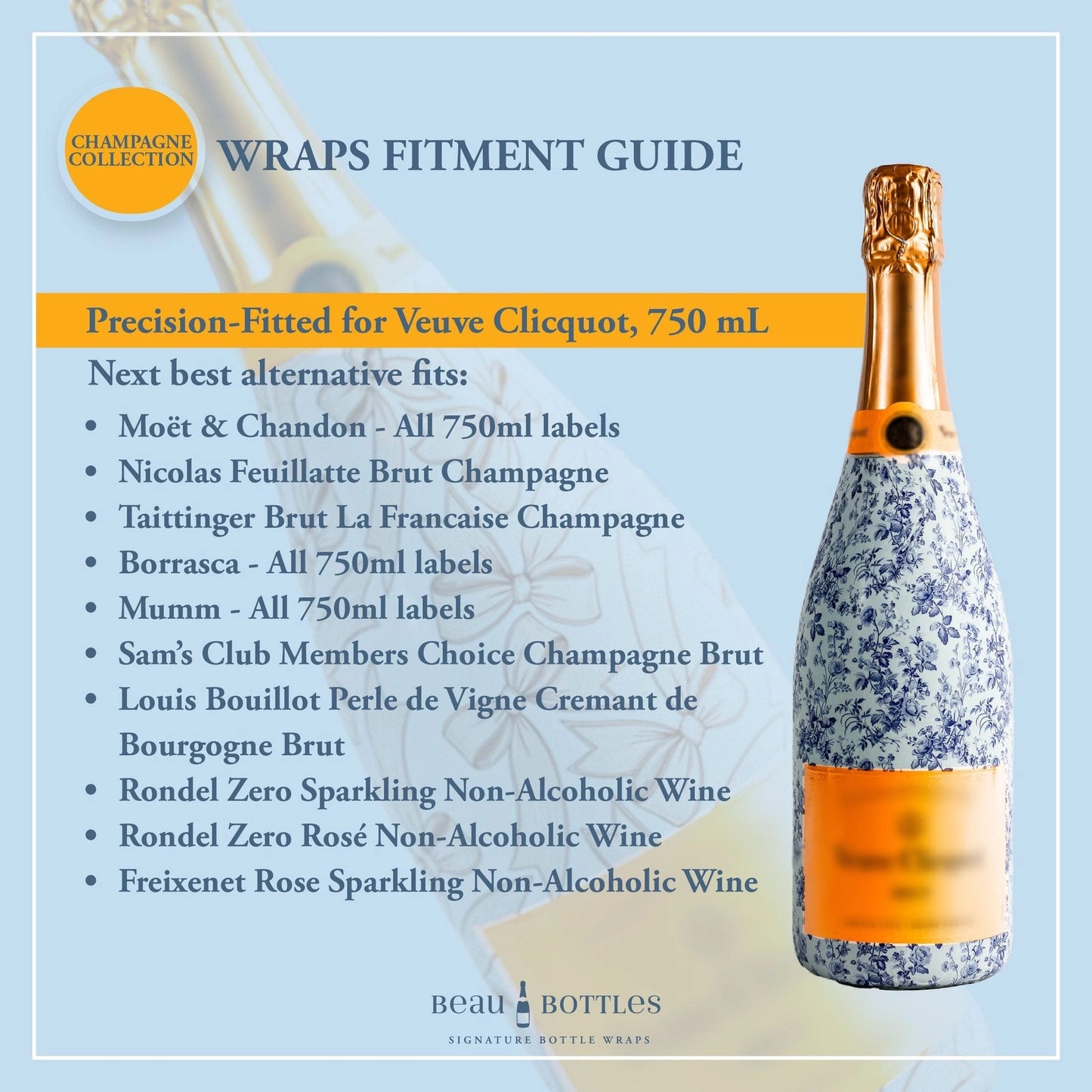 Beau Bottles Pink Graduation - Veuve Edition