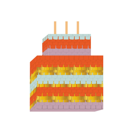 Square Birthday Cake Mini Piñata