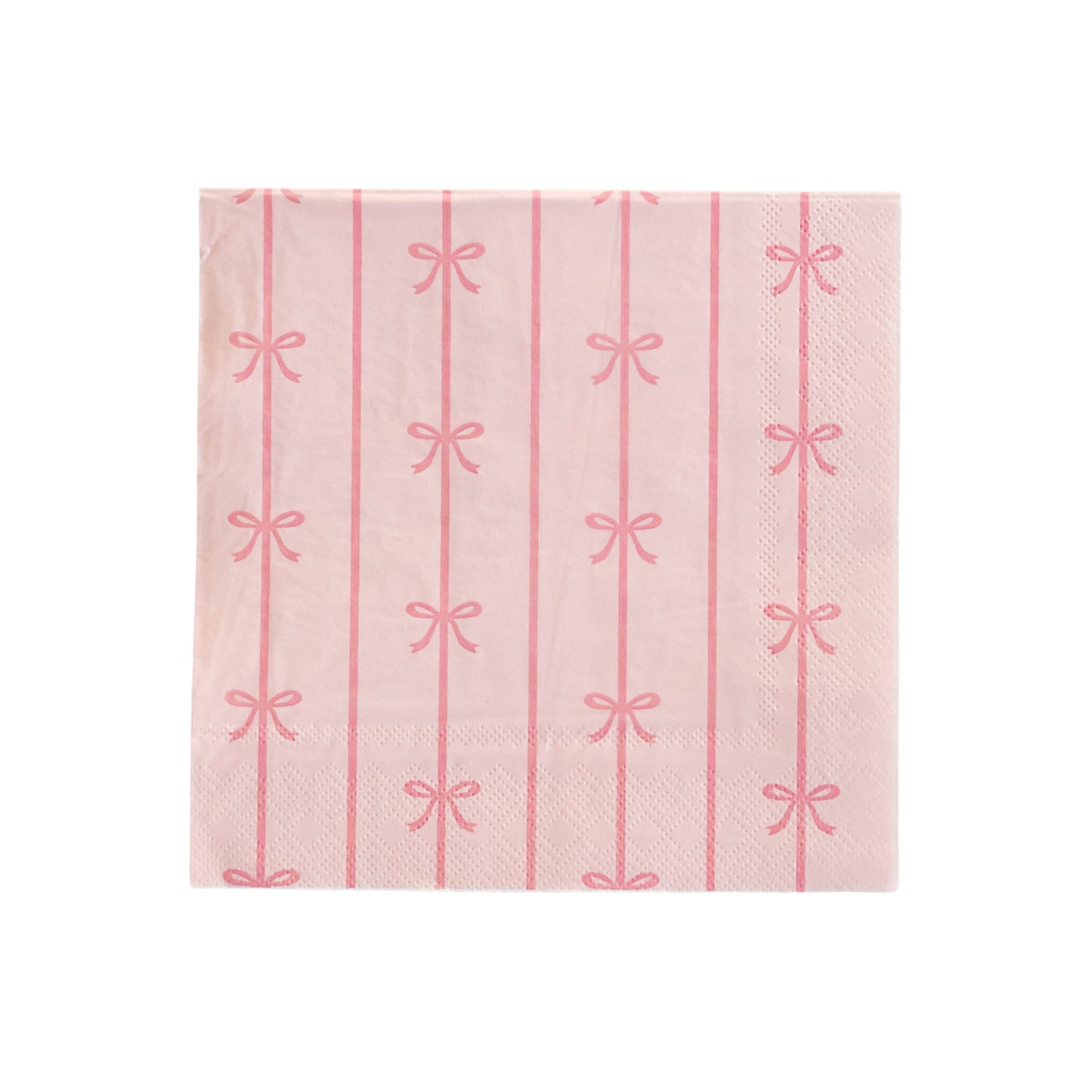 Petal Pink Bow Large Napkins