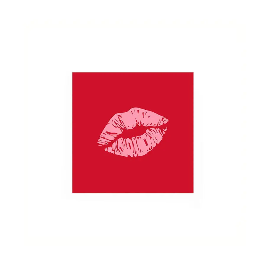 Lip Print Cocktail Napkins