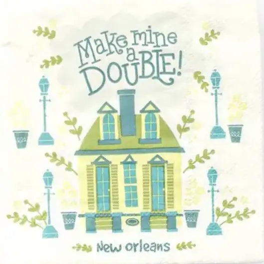 Make Mine a Double NOLA Cocktail Napkins