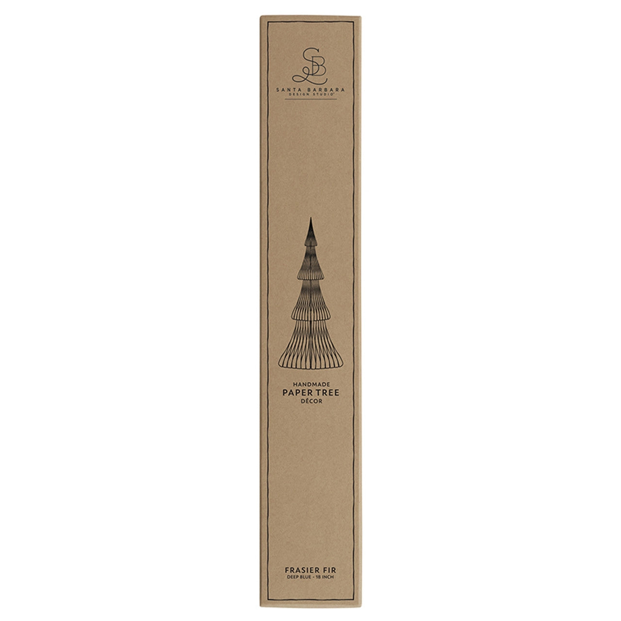 18" Deep Blue Frasier Fir Paper Tree