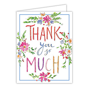 Thank You So Much Floral Blossoms Card