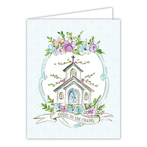 Load image into Gallery viewer, Going To The Chapel Handpainted Church with Blue Crest
