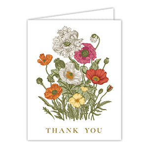 Thank You Wildflower Blossoms Card