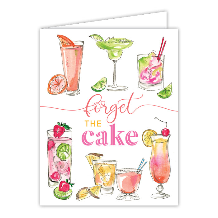 Forget the Cake Cocktails Card
