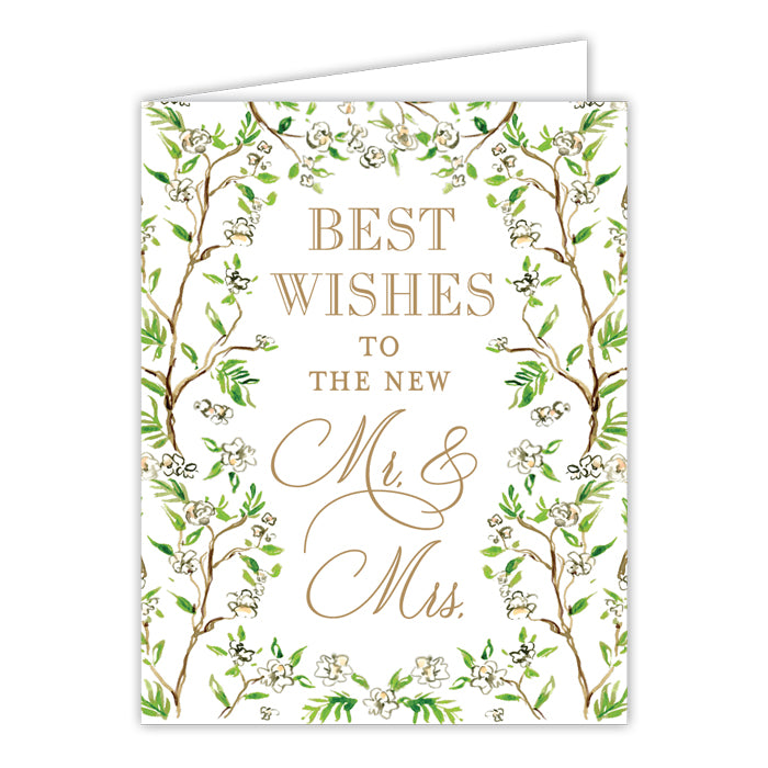 Best Wishes for the New Mr. & Mrs. Dogwood Blossoms Card