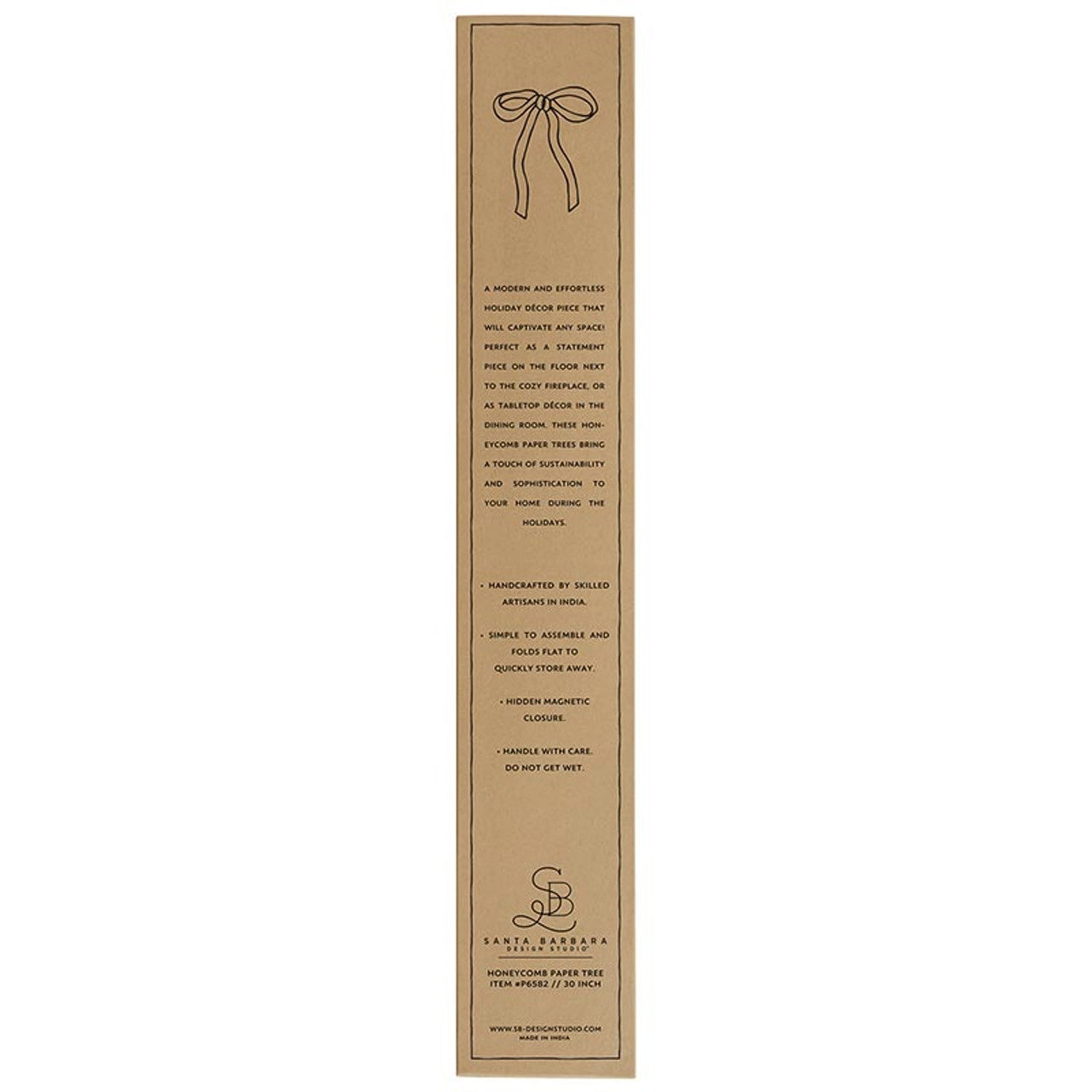 30" Warm White Frasier Fir Paper Tree