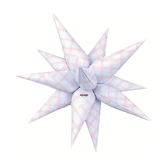 26" Blush Watercolor Starburst