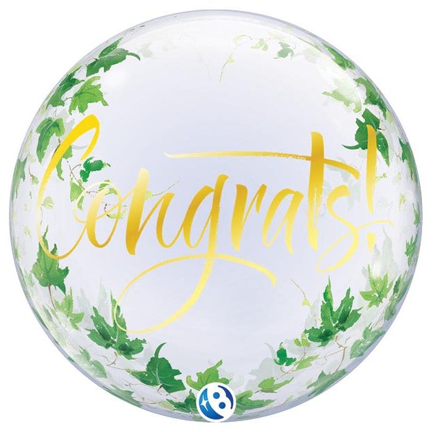 22" Congrats Ivy Bubble Balloon