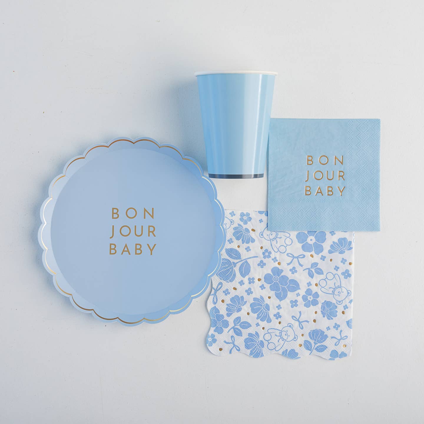Bonjour Baby Sky Blue Small Plates