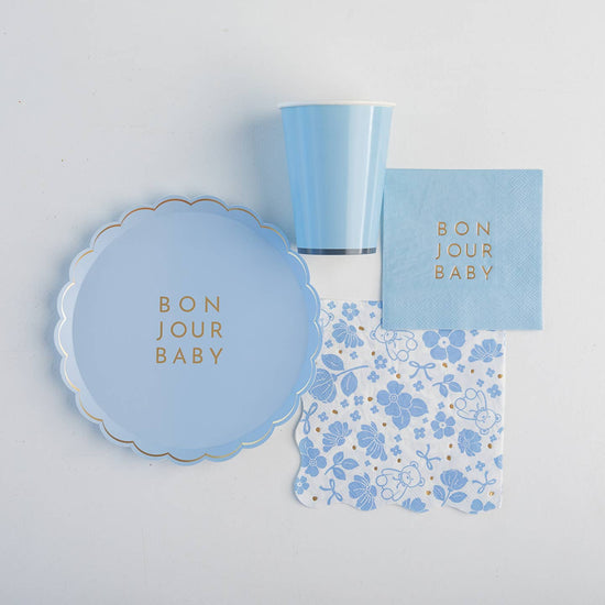 Bonjour Baby Sky Blue Small Plates