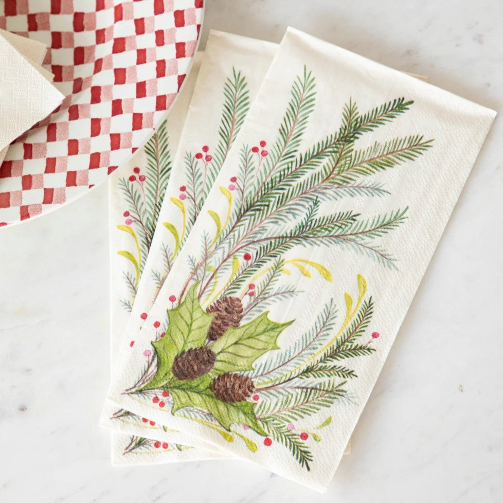 Christmas Sprigs Guest Napkins