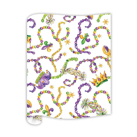 Mardi Gras Beads Table Runner