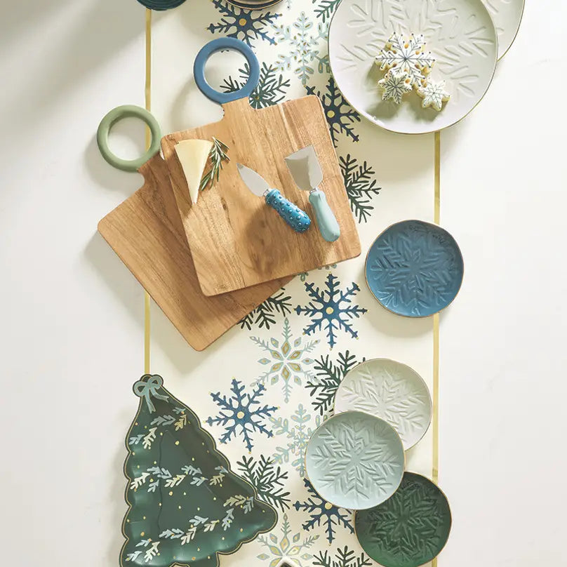 Blue Snowflakes Table Runner