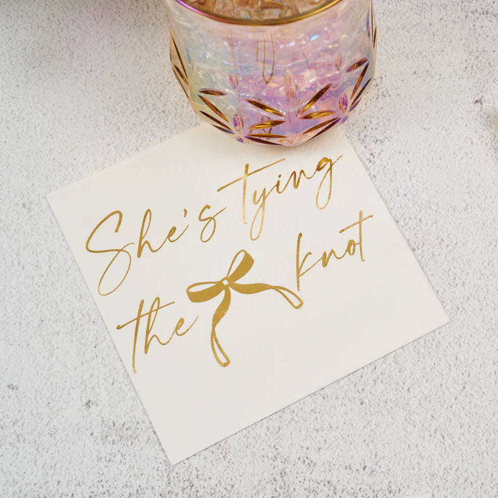 Tying The Knot Cocktail Napkins