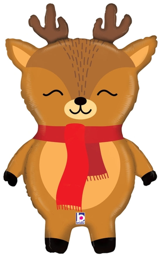 29" Holiday Reindeer Mylar