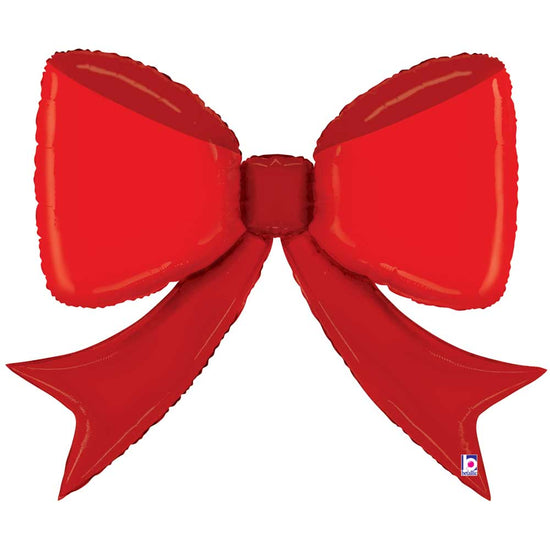 41" Red Bow Mylar
