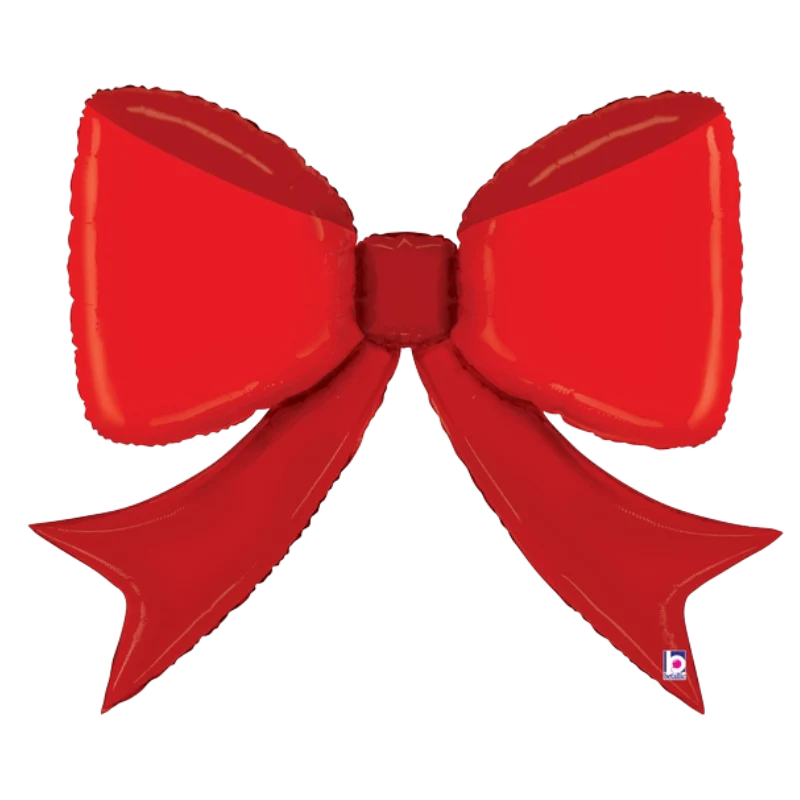 41" Red Bow Mylar Balloon