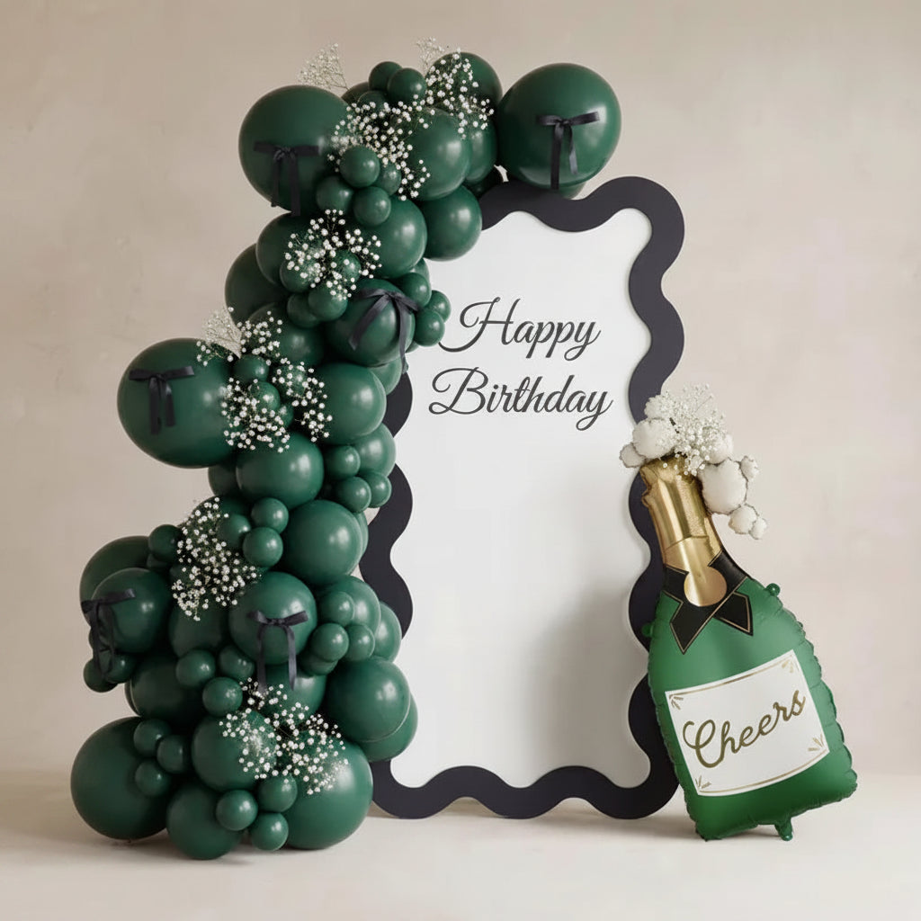 36" Champagne with Bubbles Mylar