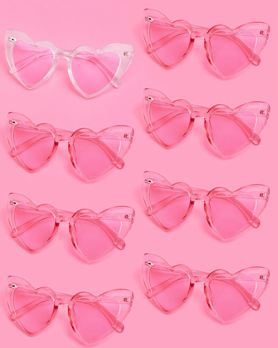 Bachelorette Heart Pink Sunglasses