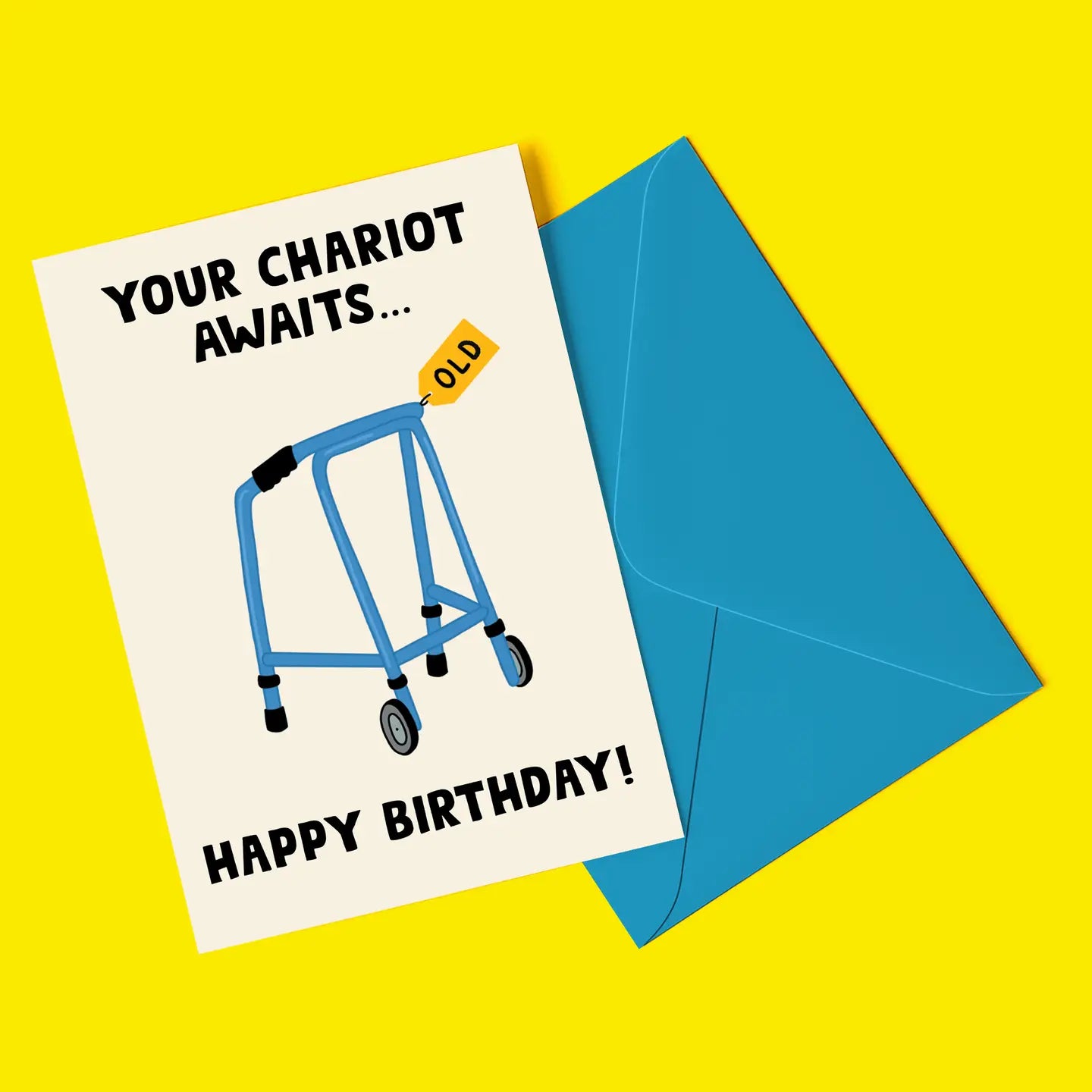 Your Chariot Awaits Card with Stickers