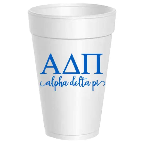 Alpha Delta Pi Foam Cups