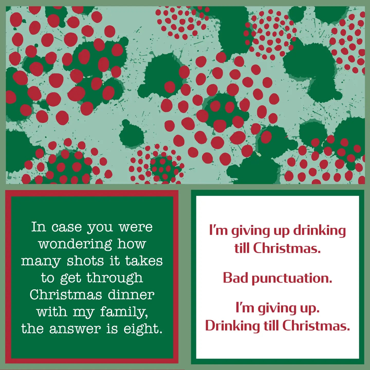 XMAS Giving Up/Eight Shots Napkins