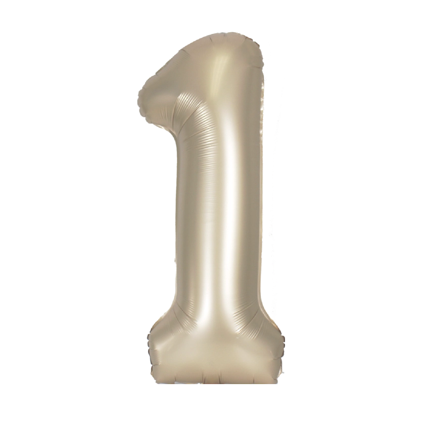 34" Champagne Mylar Numbers