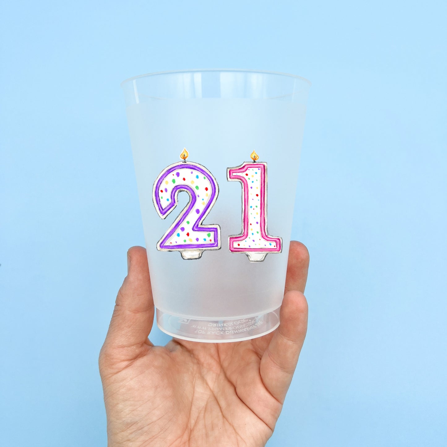Twenty First Birthday Party Cup Set