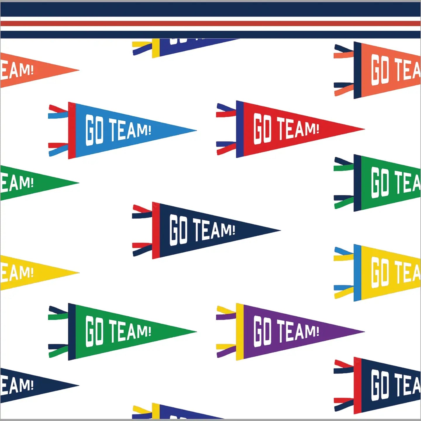 Sports Pennants Table Runner