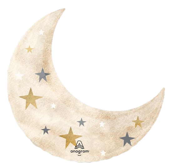 33" We're Over The Moon Mylar