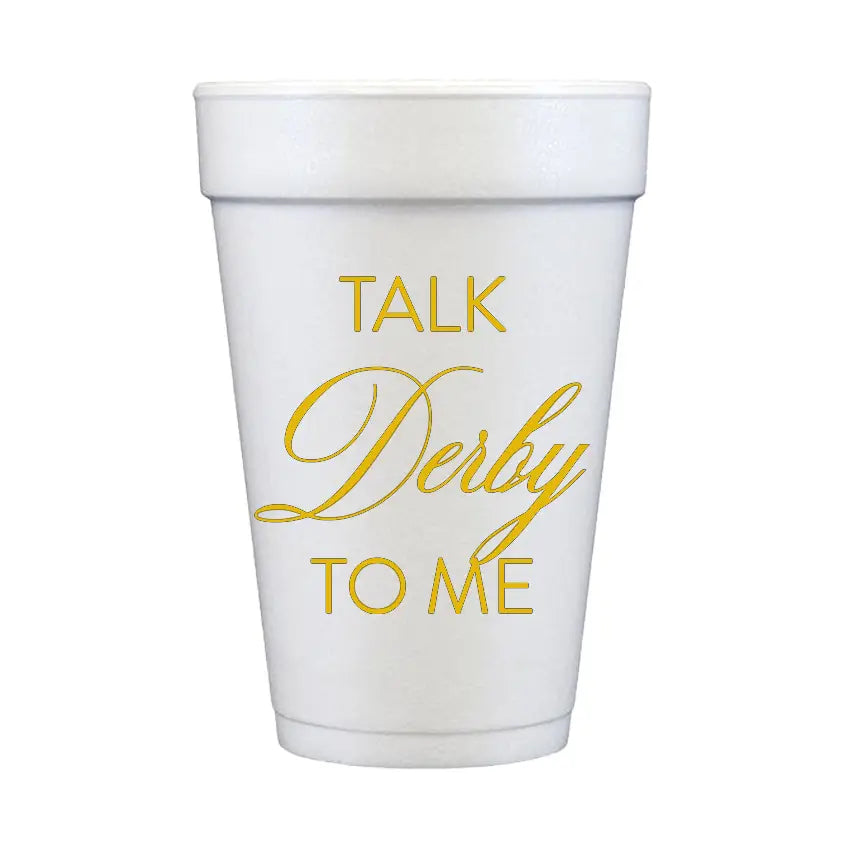 Talk Derby To Me Foam Cups