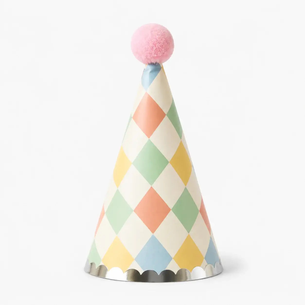 Colorful Harlequin Party Hats