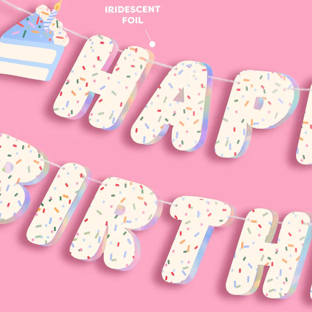 Sprinkles Birthday Banner