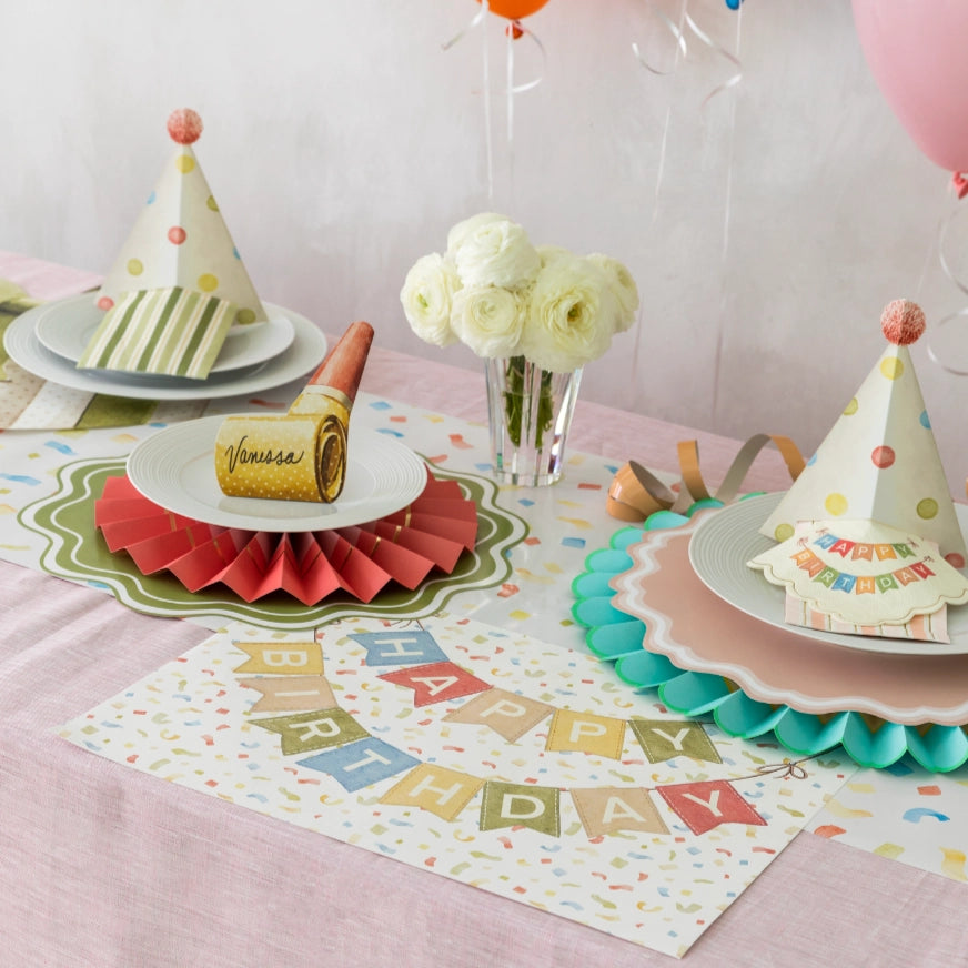 Happy Birthday Garland Placemats