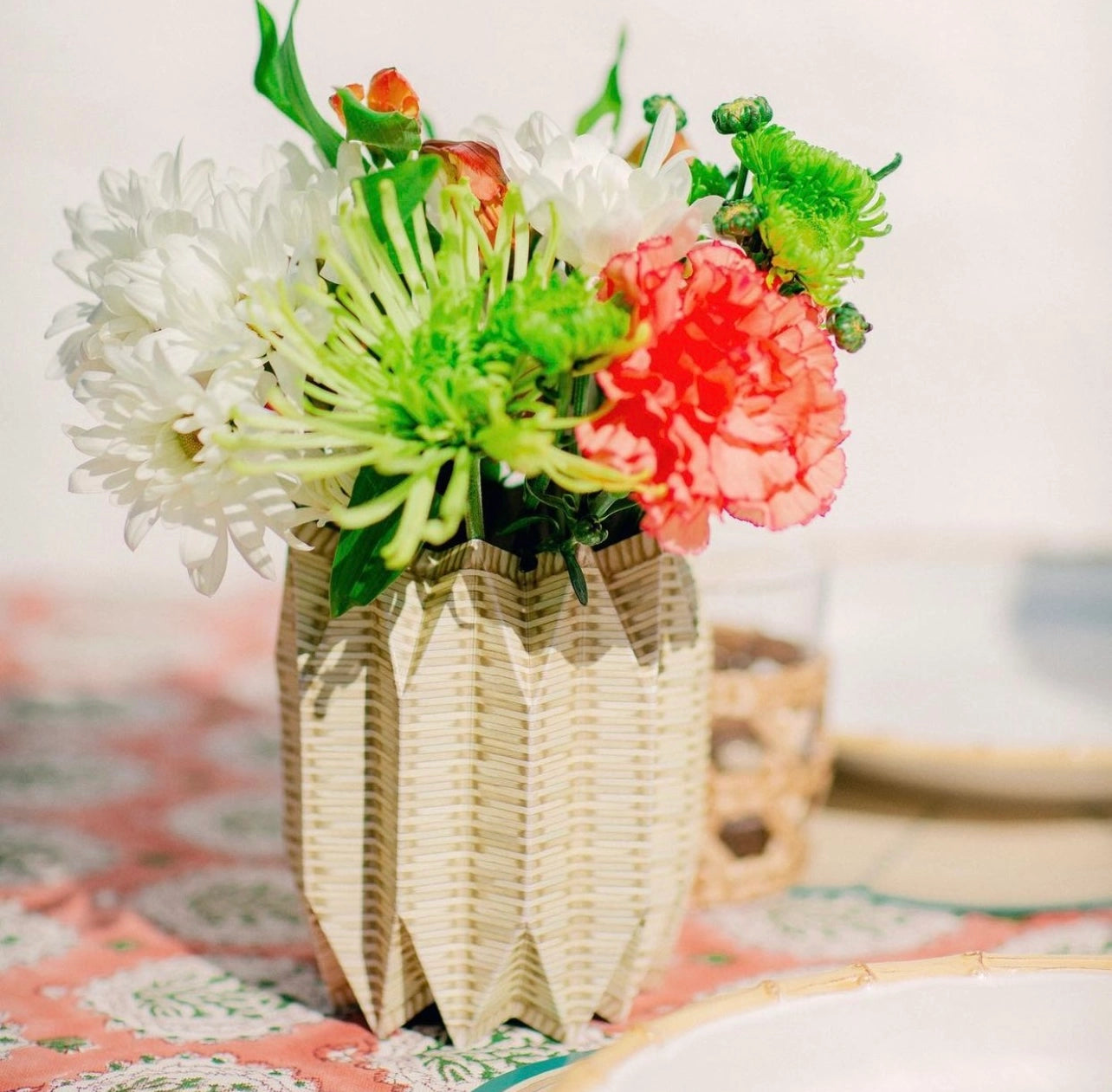 Wicker Paper Vase Wraps