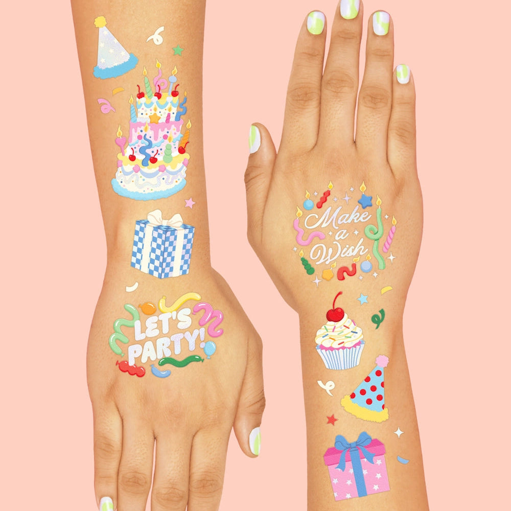 Let's Party Temporary Tattoos
