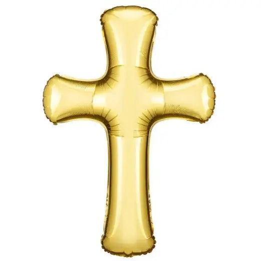 36" Gold Cross Mylar
