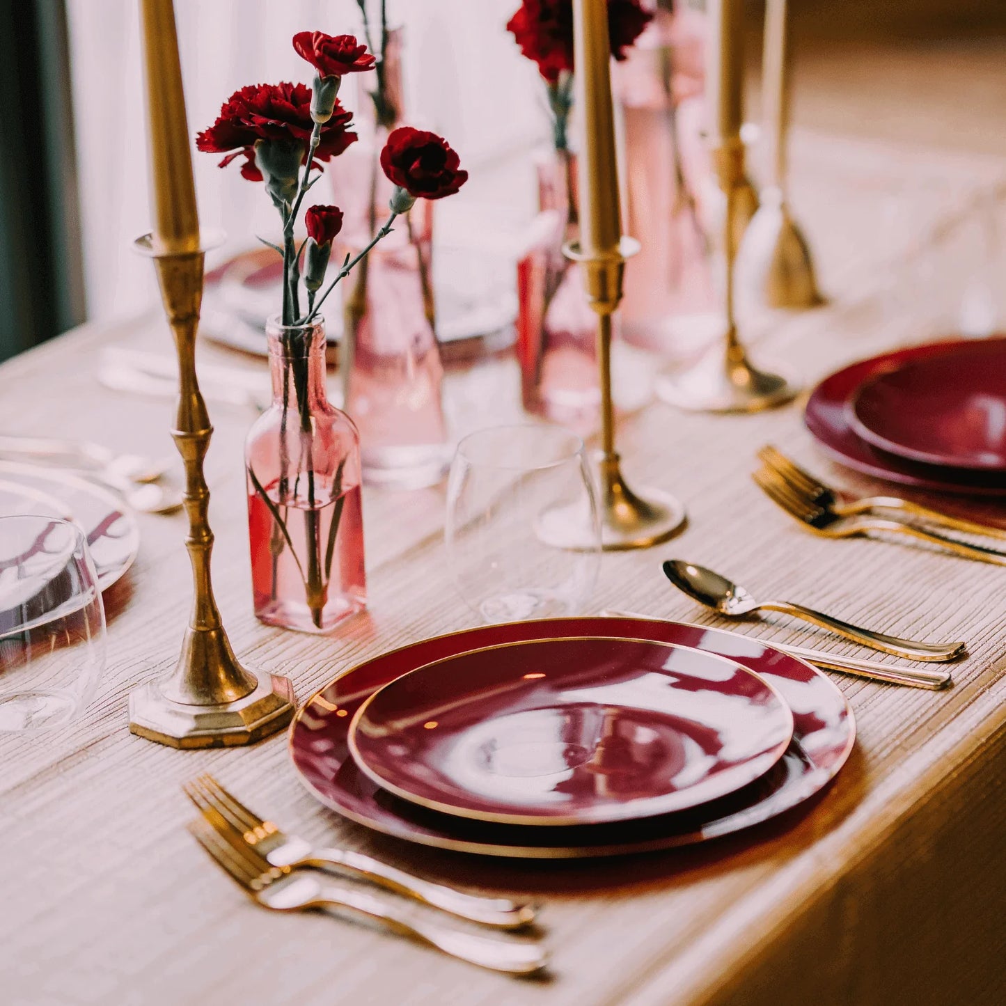 Exquisite Gold Plastic Forks
