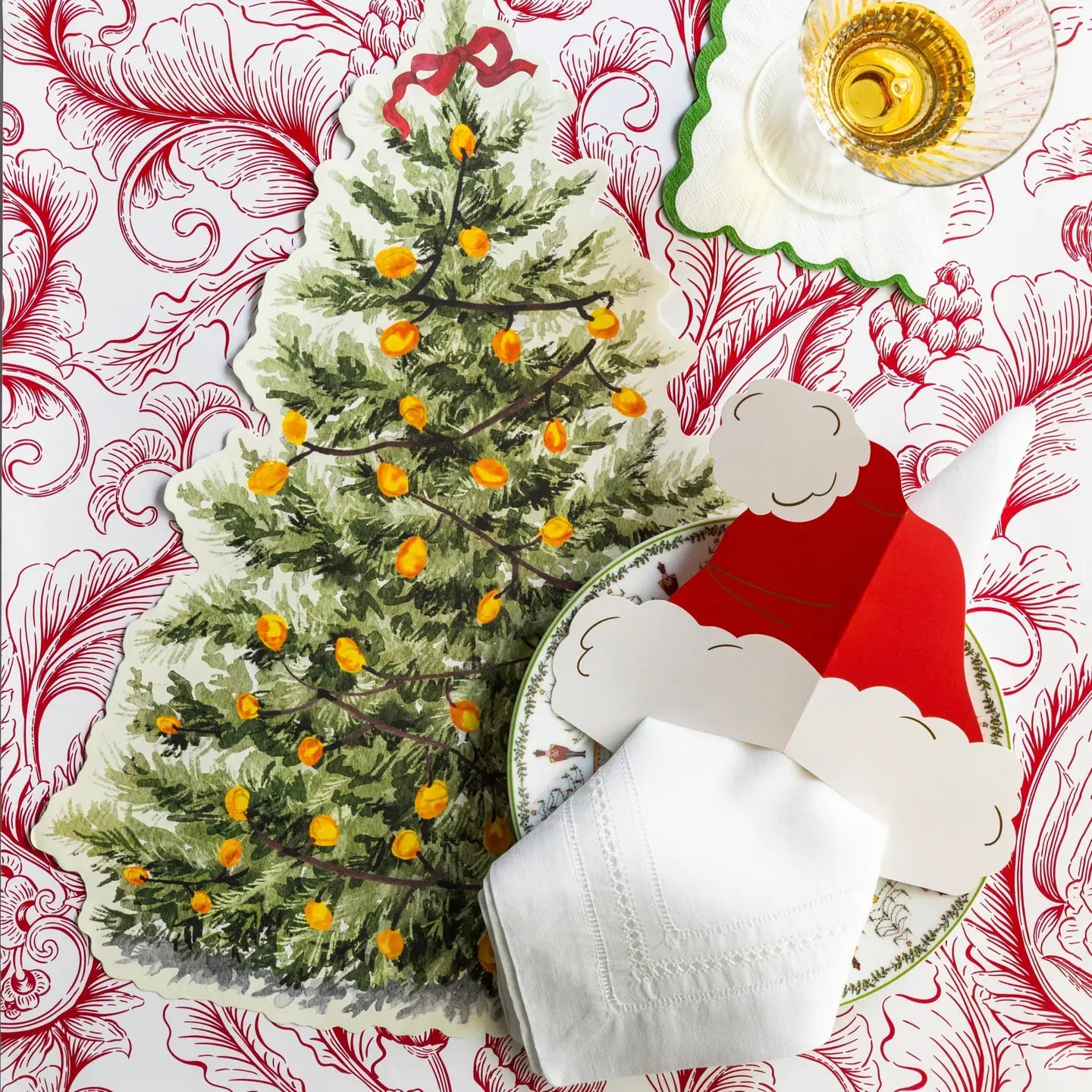 Paper Santa Hat Napkin Holders