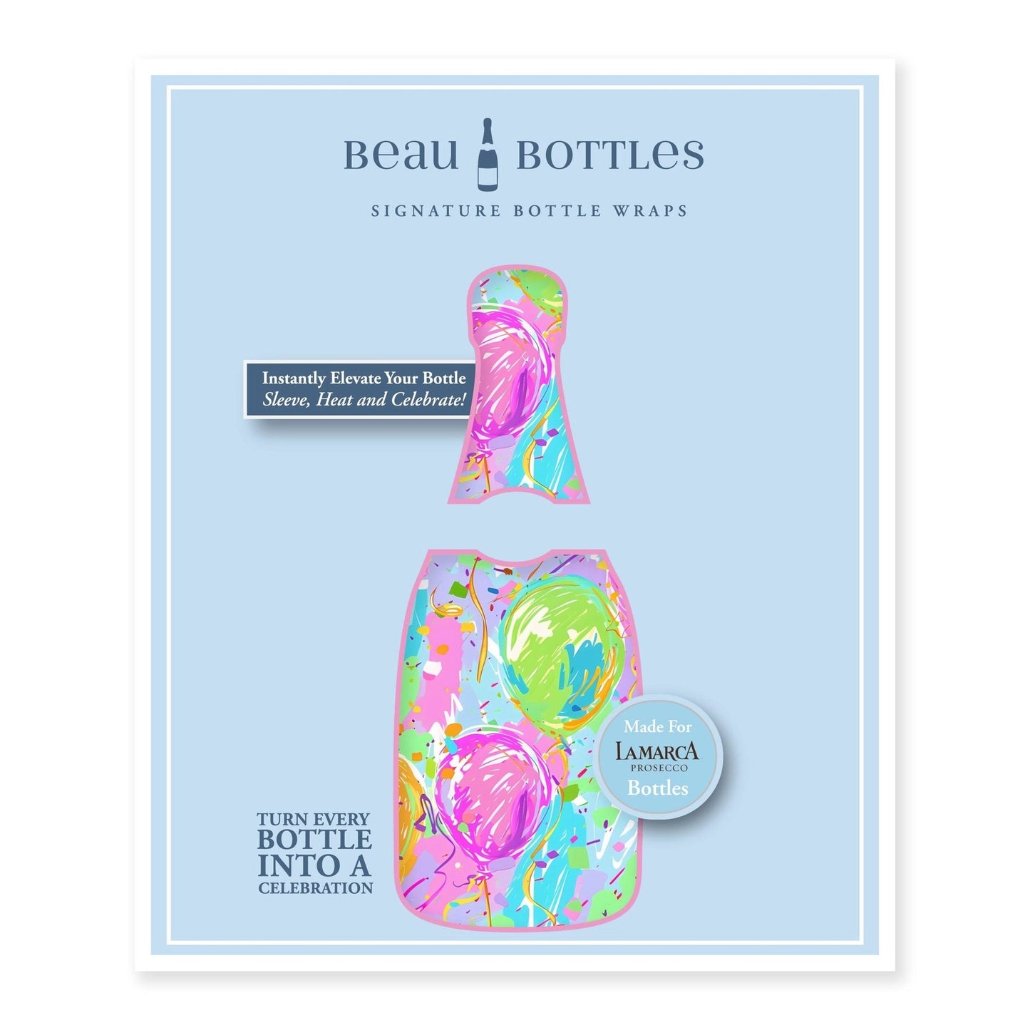 Beau Bottles Happy Birthday Balloons - La Marca Edition