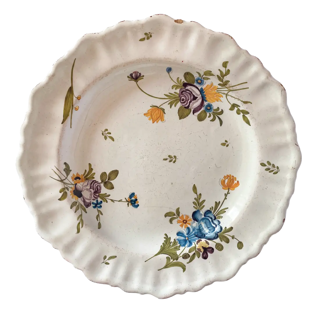 Moustiers Floral Paper Plate
