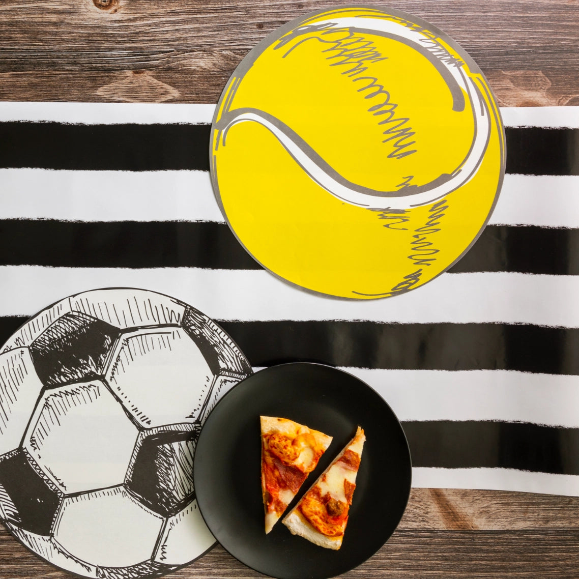 Tennis Ball Paper Placemats
