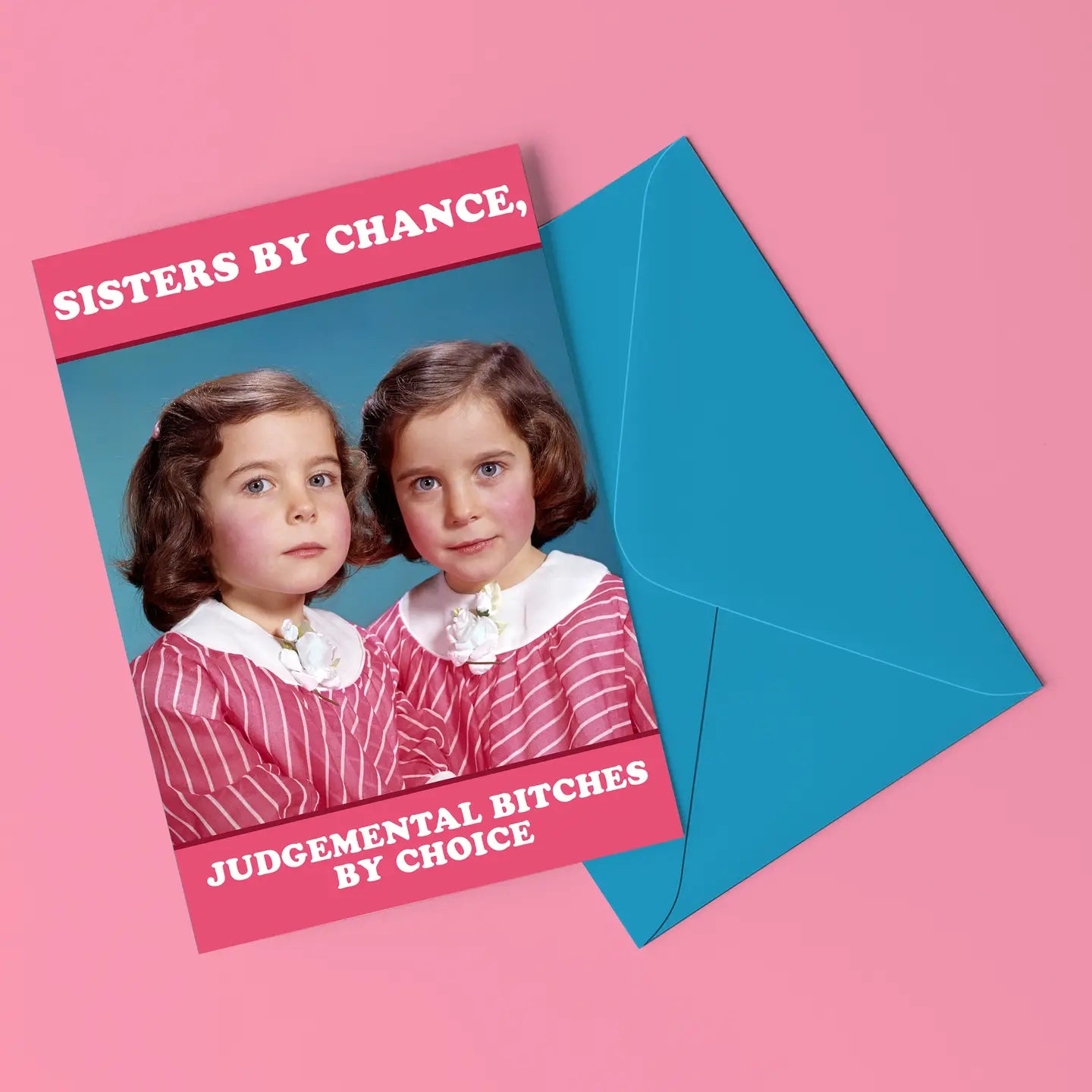 Sisters By Chance Card with Stickers