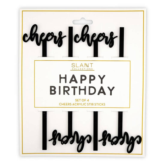 Cheers Acrylic Stir Sticks