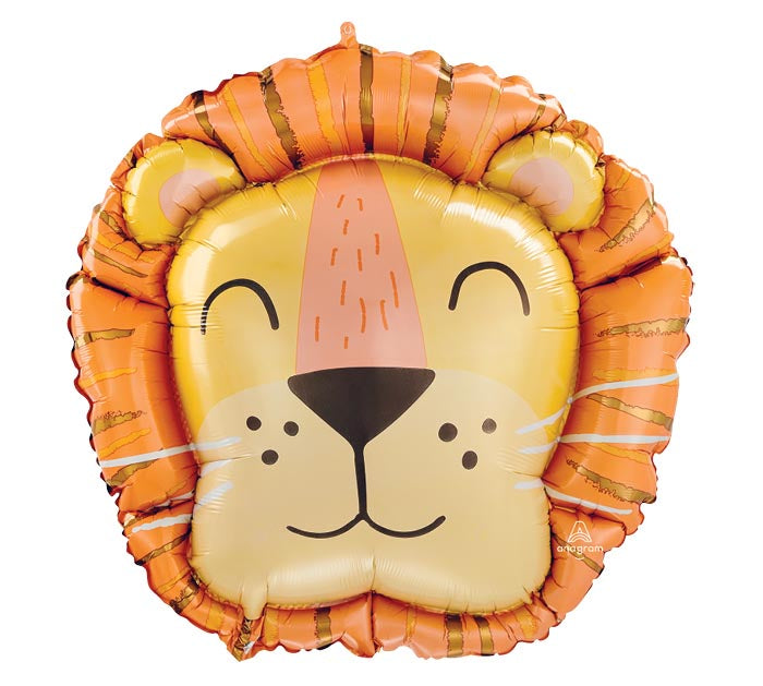 28" Get Wild Lion Mylar