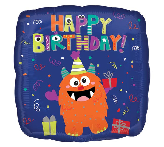 18" Monster Birthday Mylar