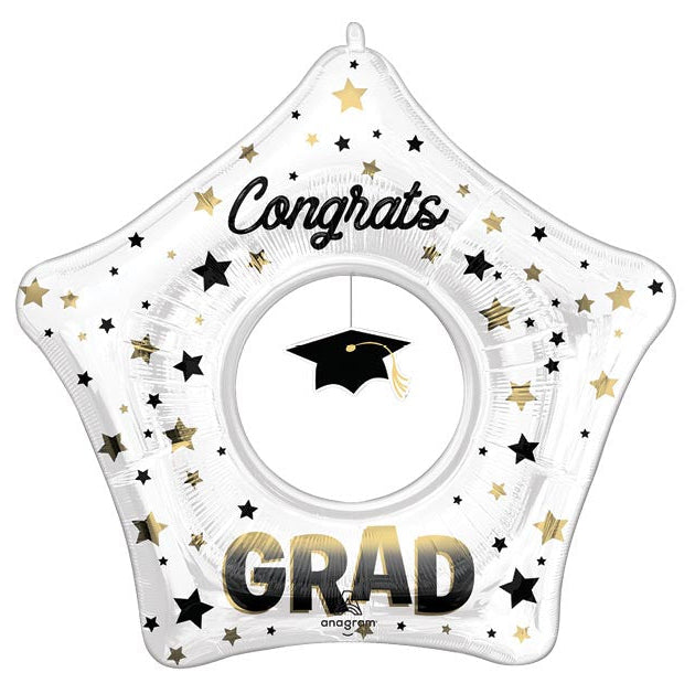 32" Star Mylar with Grad Cap Dangler