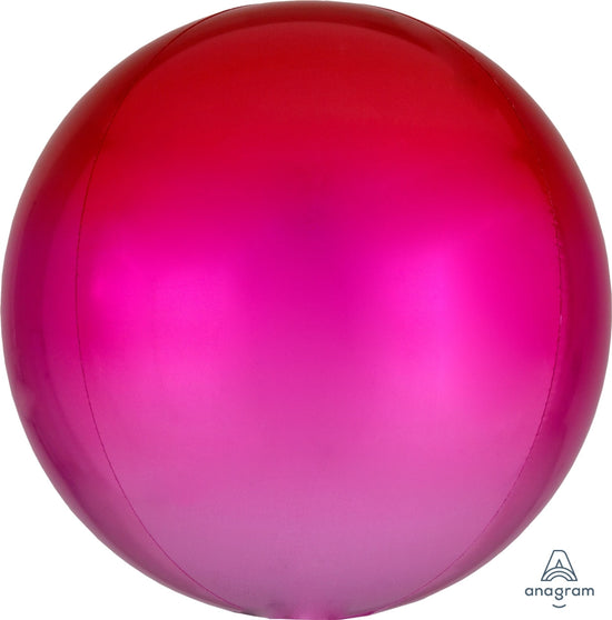 16" Red & Pink Ombre Orbz